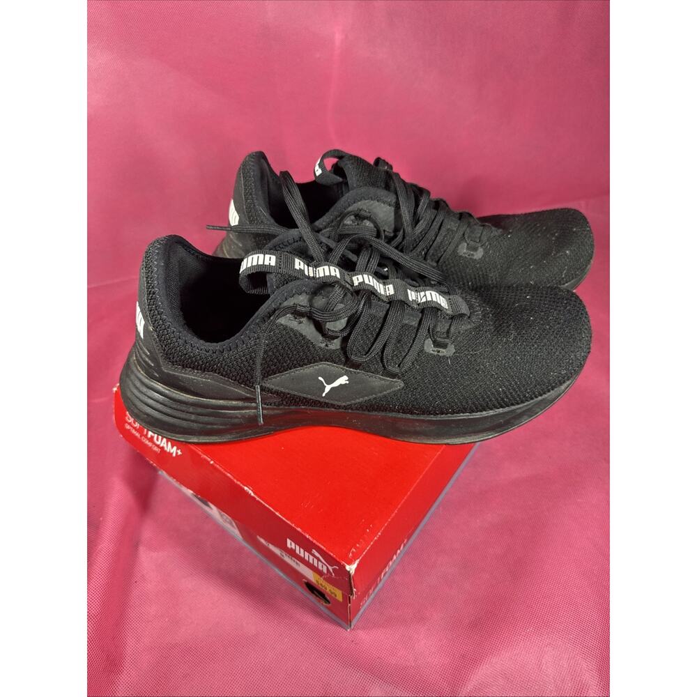 [193159-01] Mens Puma Tropus Black Puma Shoe Size 12 M With Box Used